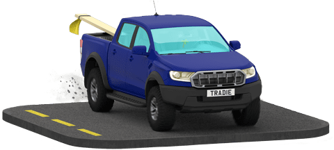 Blue ute